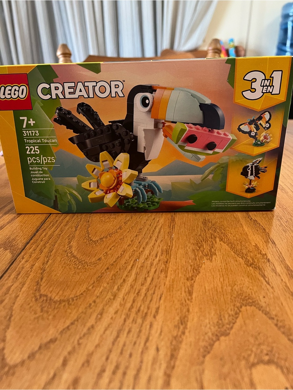 LEGO Creator Tropical Toucan, Butterfly Or Fis(Black, White, Yellow)Building Set